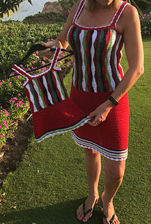 Wave After Wave Top and Dress - Crochet Pattern English USA