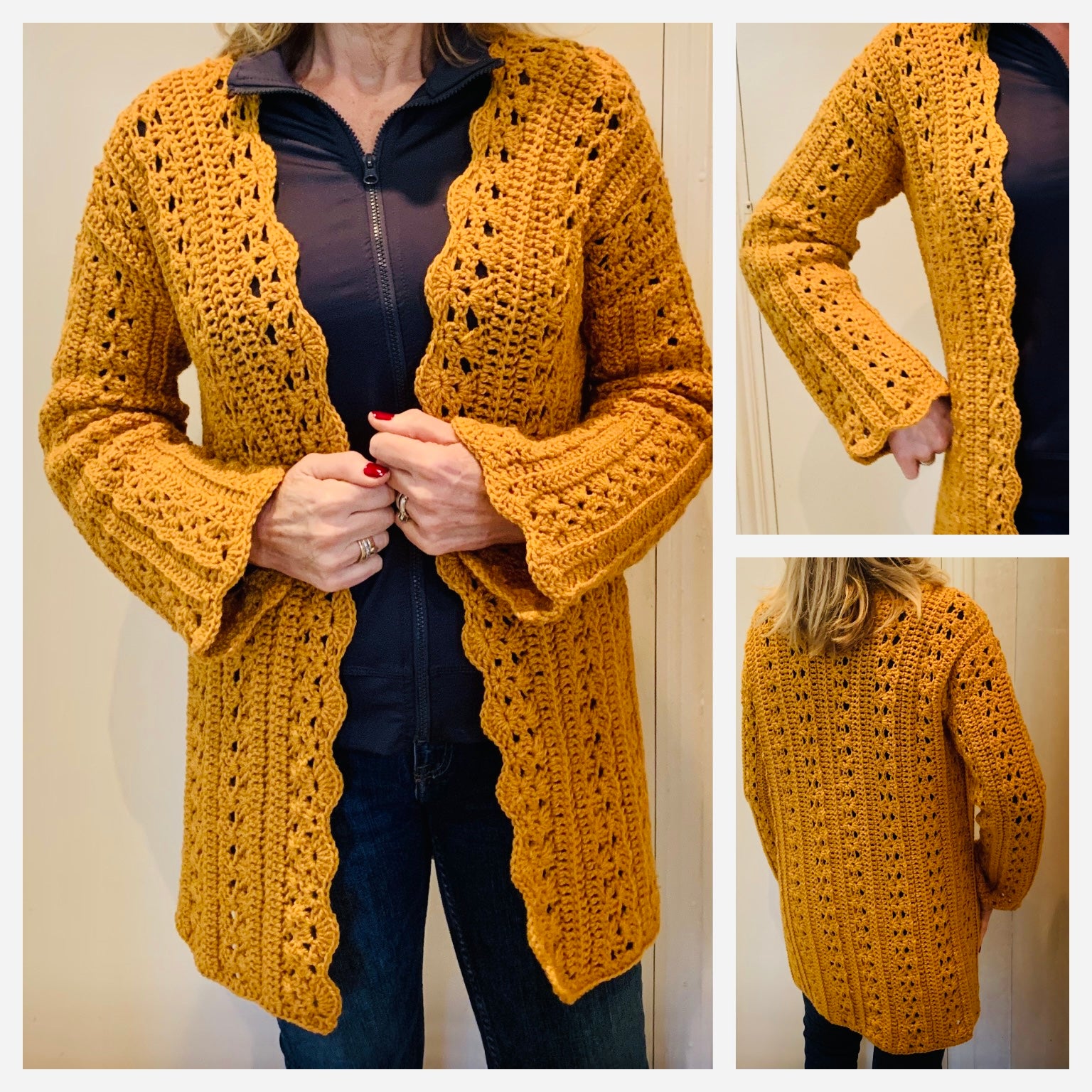 Dare 2 B different Cardigan - Crochet PATTERN English USA