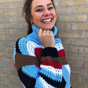 This Way Sweater - Crochet Pattern English USA
