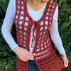 Ez Breezy Vest - Crochet Pattern English USA