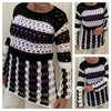 B & W Tunic Crochet Pattern English USA