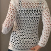 Caught in Triangles Sweater Women's Crochet Pattern, English USA , Sizes S-XL & Up