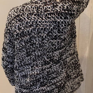 Wrapped  In Bulky Chains Cardigan - Crochet Pattern English USA