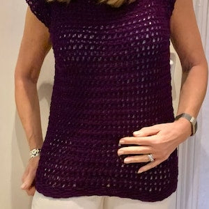 Wrapped in Chains Sweater - Crochet Pattern English USA