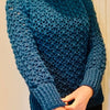 Hugged by V's and Bobbles Sweater - Crochet  pattern English USA