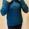 Hugged by V's and Bobbles Sweater - Crochet  pattern English USA