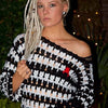 Cat in Stitches Sweater - Crochet Pattern English USA