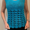 Fancy Fans Easy Summer Top - Crochet Pattern English USA