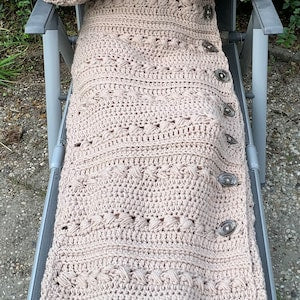 Cozy Couch Cardigan crochet PATTERN English USA
