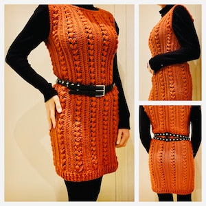 Darling Danish Dress & Sweater - Crochet Pattern English USA