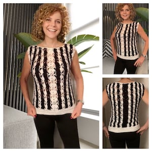 Paris Diva TOP - Crochet Pattern English USA