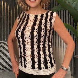 Paris Diva TOP - Crochet Pattern English USA