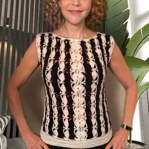 Paris Diva TOP - Crochet Pattern English USA