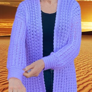 Mystical Marrakech Cardigan - Crochet PATTERN English USA