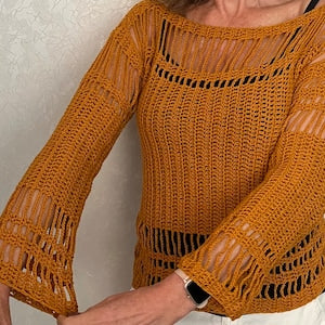 Stand out in the Crowd Sweater - Crochet Pattern English USA