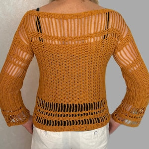 Stand out in the Crowd Sweater - Crochet Pattern English USA