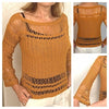 Stand out in the Crowd Sweater - Crochet Pattern English USA