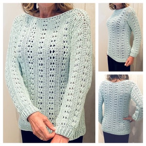 Lovely CJ Sweater - Crochet Pattern English USA