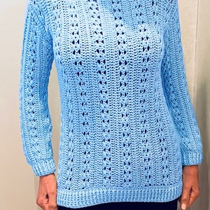 Lovely CJ Sweater - Crochet Pattern English USA