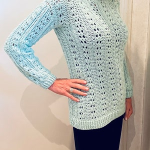 Lovely CJ Sweater - Crochet Pattern English USA