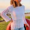 Simple Cyprus Summer Sweater - Crochet pattern English USA