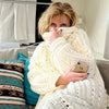 Cozy Couch Sweater, Crochet PATTERN English US Terms