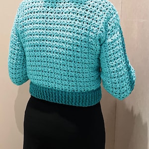 P.O.C. Cardi-Piece of Cake Cardigan - Crochet Pattern-English USA