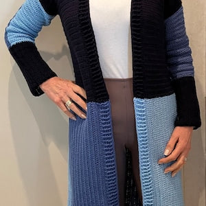 Three is Company Cardigan Crochet Pattern English USA