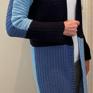 Three is Company Cardigan Crochet Pattern English USA