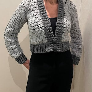 P.O.C. Cardi-Piece of Cake Cardigan - Crochet Pattern-English USA