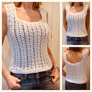 Hip and Hot Summer Top - Crochet Pattern English USA