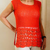 Picot Bello Summer Top - Crochet PATTERN - English USA