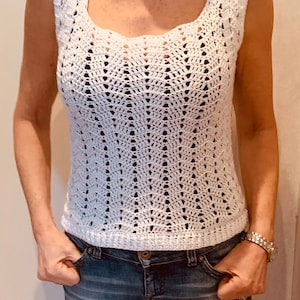 Hip and Hot Summer Top - Crochet Pattern English USA