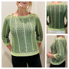EVERGREEN Sweater-Crochet PATTERN-English USA