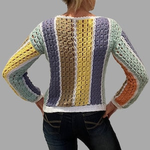 EVERGREEN Sweater-Crochet PATTERN-English USA