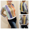 EVERGREEN Sweater-Crochet PATTERN-English USA