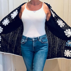 Snowflake Cardigan - Crochet Pattern English USA