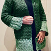 JOHANNA  two-toned Cardigan - crochet PATTERN English USA