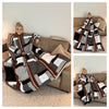 Artistic Blocks Sweater Blanket-Crochet Pattern-USA