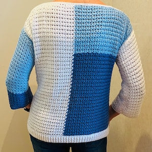Harmony Wrap Sweater - Crochet Pattern English USA