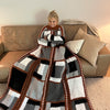 Artistic Blocks Sweater Blanket-Crochet Pattern-USA