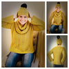Cozy Winter Trio Set-Sweater-Hat-Scarf- CROCHET PATTERN-English USA