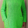 Jens Jolly Jumper - Crochet PATTERN - Sweater- English USA