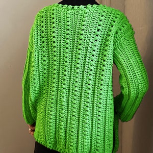 Jens Jolly Jumper - Crochet PATTERN - Sweater- English USA