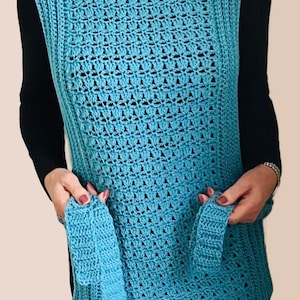 Boho Chique Pinafore-Crochet PATTERN-English USA