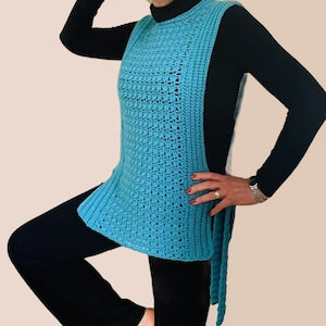 Boho Chique Pinafore-Crochet PATTERN-English USA