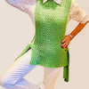 Boho Chique Pinafore-Crochet PATTERN-English USA