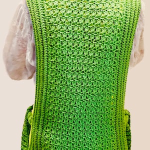 Boho Chique Pinafore-Crochet PATTERN-English USA