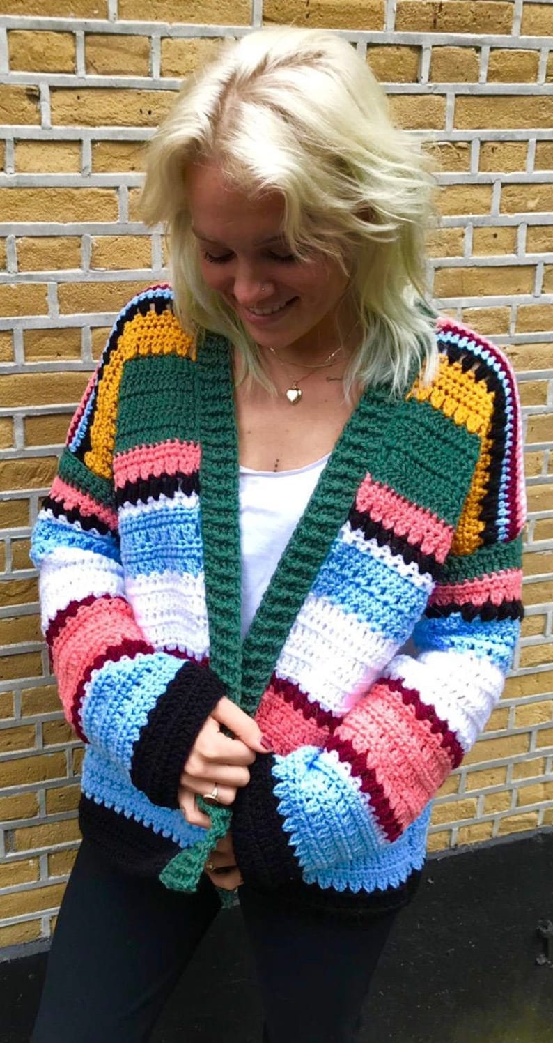EZ Breezy laidback cardi - Crochet Pattern English USA
