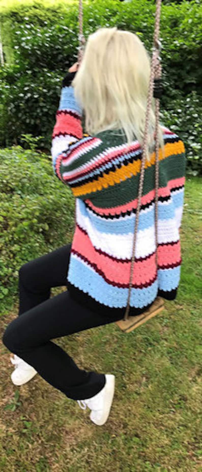EZ Breezy laidback cardi - Crochet Pattern English USA
